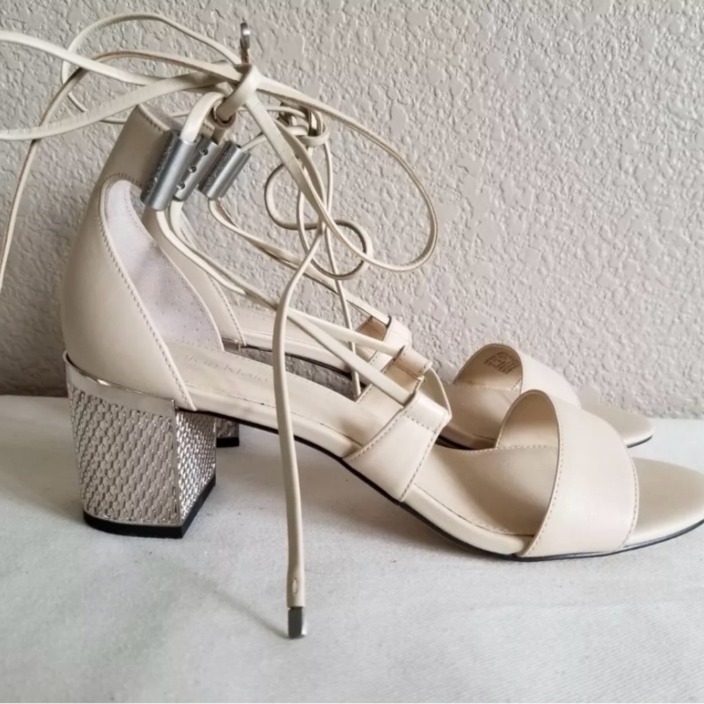 Calvin Klein Natania Lacy Block heel sandals